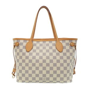 Louis Vuitton Azur Damier Neverfull Tote White Bag